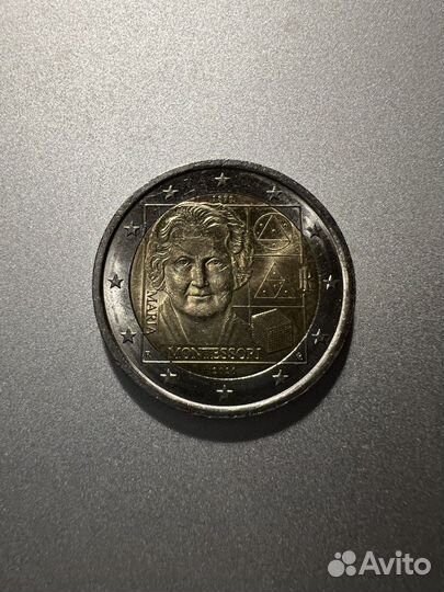 Монета 2 евро 2020 «150 лет со дня рождения марии