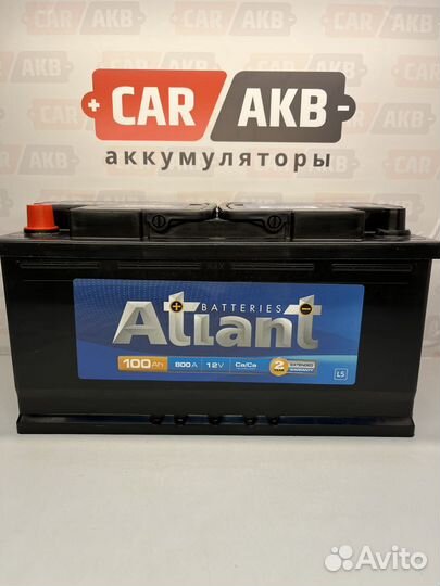 Аккумулятор 100Ач новый Атлант