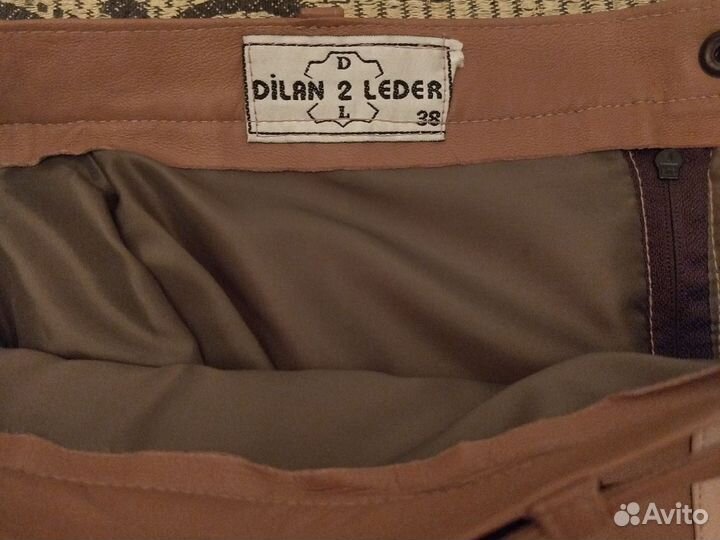 Кожаная юбка натуральная 44