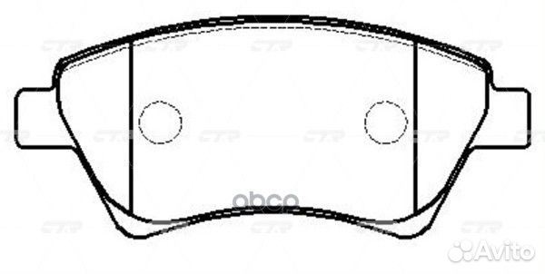 Ckrn-27 Колодки тормозные дисковые перед