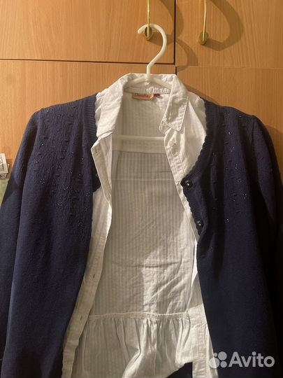 Жакет с рубашкой на девоку