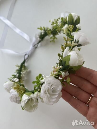 Венок на голову из цветов