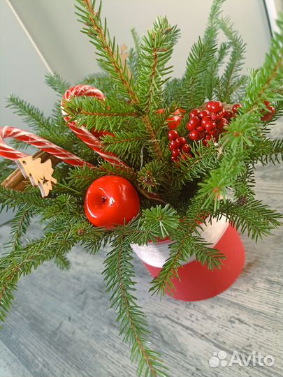 Новогодняя композиция с подсветкой