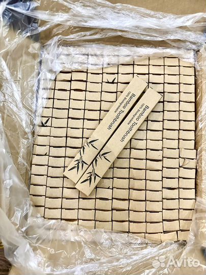 1000 шт Зубная щетка бамбук