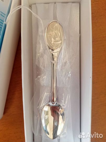 Детская серебряная ложка