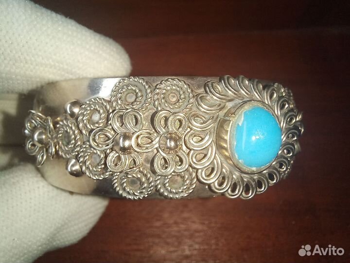 Винтажный браслет мельхиор