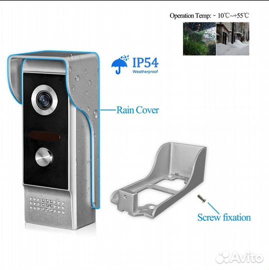 Антивандальная вызывная видеопанель XSLl-M4-V60