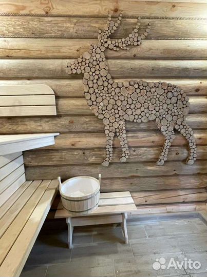 Панно из можжевельника