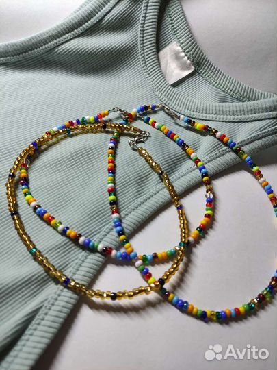 Чокер из бисера ручная работа