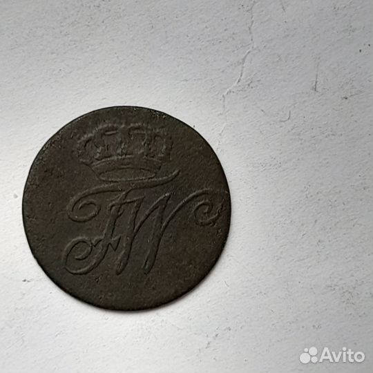 1 шиллинг Пруссия 18 век 1791 год 1810 год