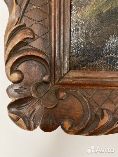 Антикварная картина Франция 1879 г