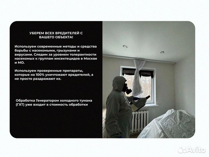 Уничтожение паразитов с гарантией под ключ