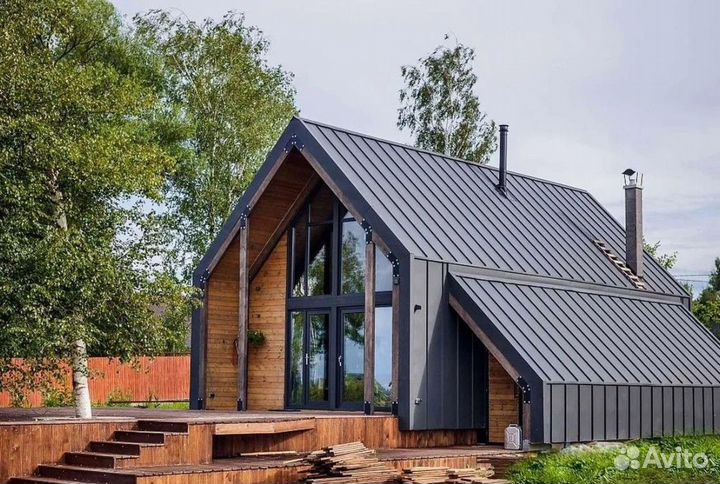 Металлочерепица. Фальцевая кровля