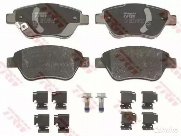 TRW GDB1700 Колодки тормозные дисковые перед