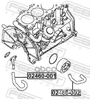 02460-002 патрубок системы охлаждения Nissan C