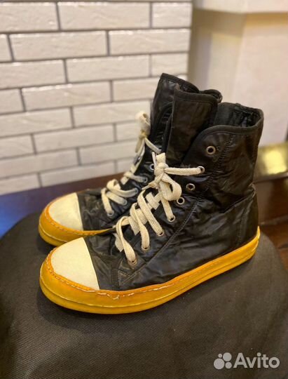 Rick owens ramones Оригинал rare high distressed