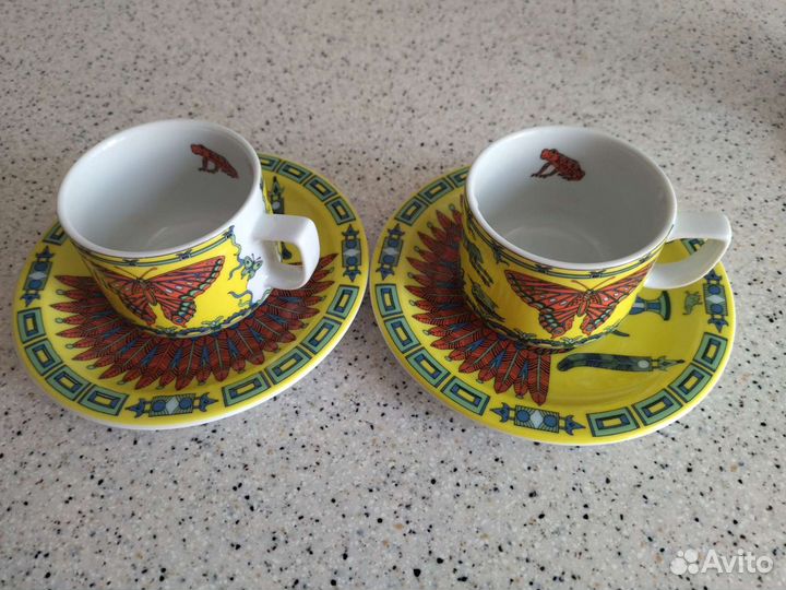 Чашка с лягушкой фарфор марки 