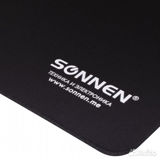 Коврик для мыши Black резина+ткань 22*18*0.3см