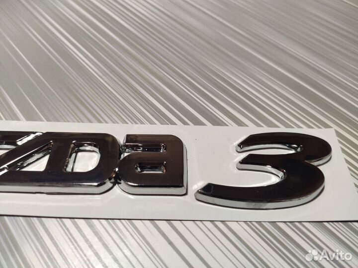Надпись значок Mazda 3 на зад BK BL