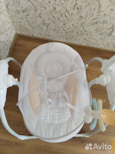 Детские электронные качели шезлонг