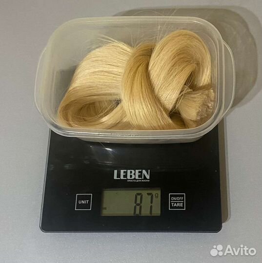 Волосы на срез 65 см