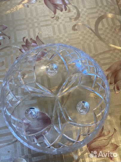 Хрустальная фруктовница СССР