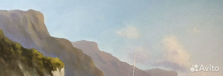 Картина море Южный берег