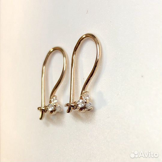 Золотые серьги 585 пробы