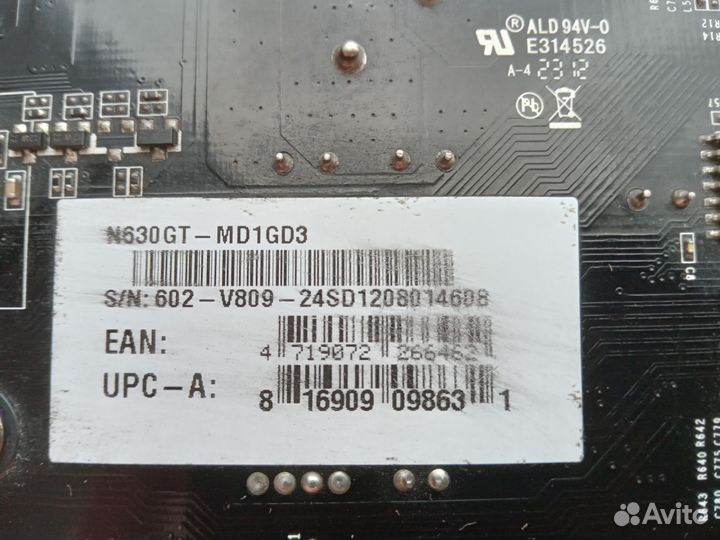 Видеокарта msi geforce gt 630