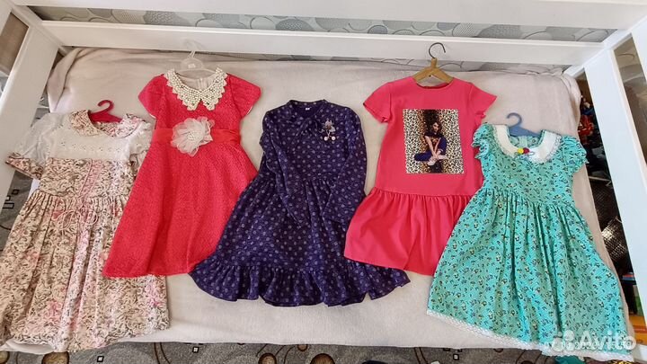 Вещи пакетом для девочки, рост 122-134