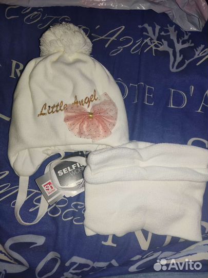 Комплект шапка и снуд