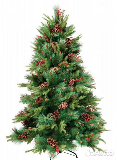 Елка искусственная литая+пвх, 210