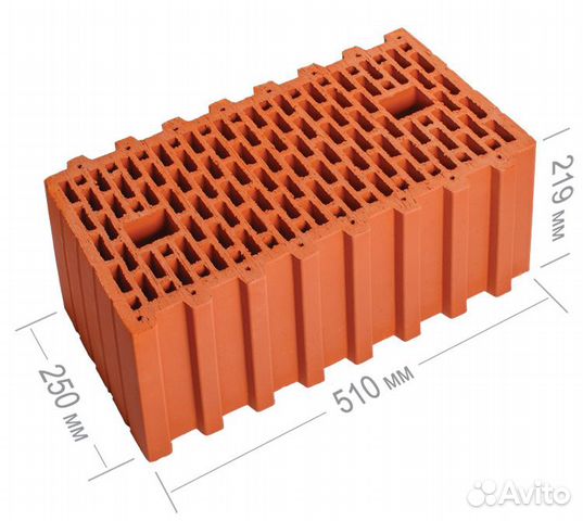 Керамические блоки 380 мм