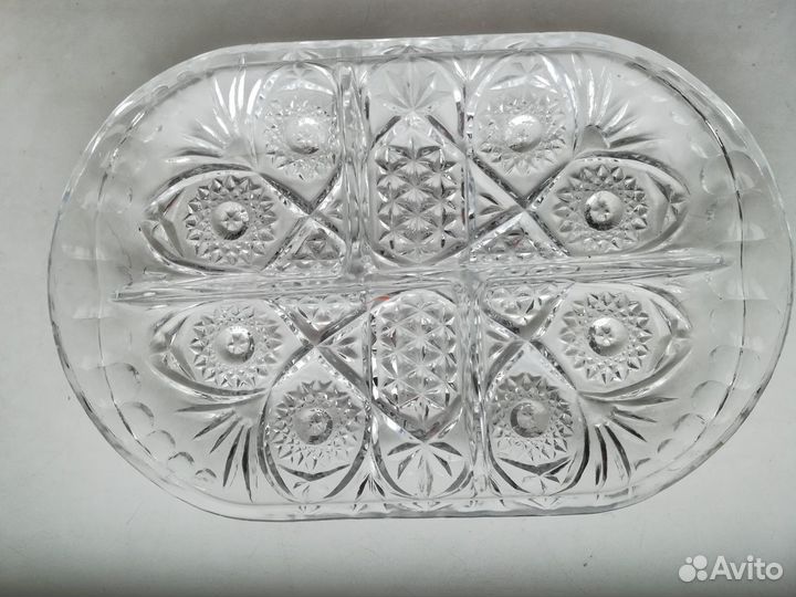 Менажница. Стекло. СССР. Конфетница