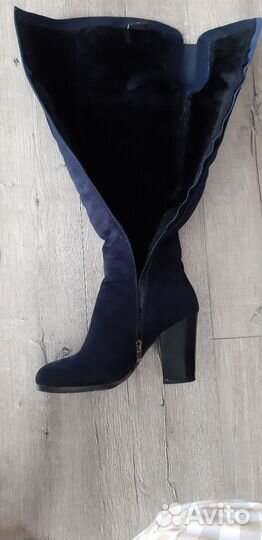 Сапоги зимние женские натуральная замша