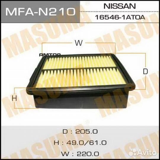 Masuma MFA-N210 Фильтр воздушный Masuma MFA-N210