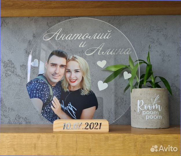 Постер-рамка на стекле с фото art097