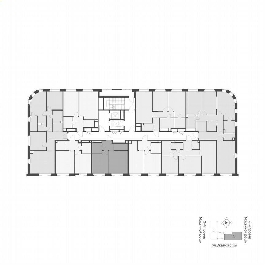 1-к. квартира, 43,5 м², 3/16 эт.