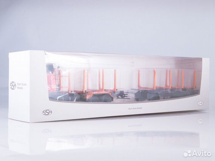 Маз-6303 сортиментовоз с прицепом маз-83781 1/43