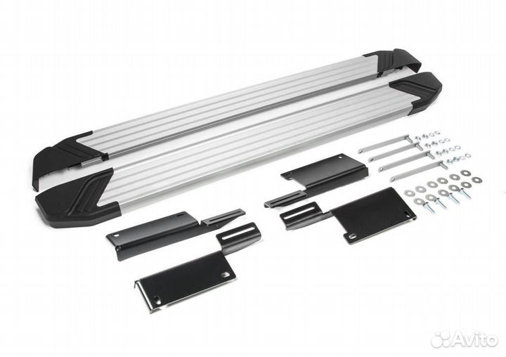 Пороги Подножки LADA Нива Urban 3D 2016- Silver