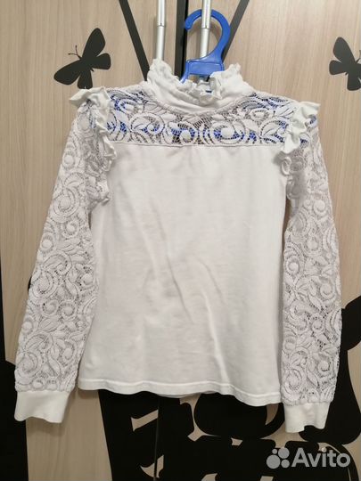 Белые блузки для девочки