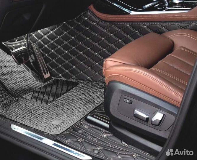 3D Коврики Audi A7 Салон Багажник Экокожа