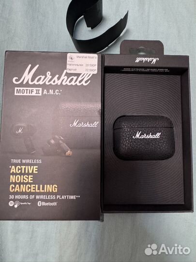 Беспроводные наушники marshall motif ii anc