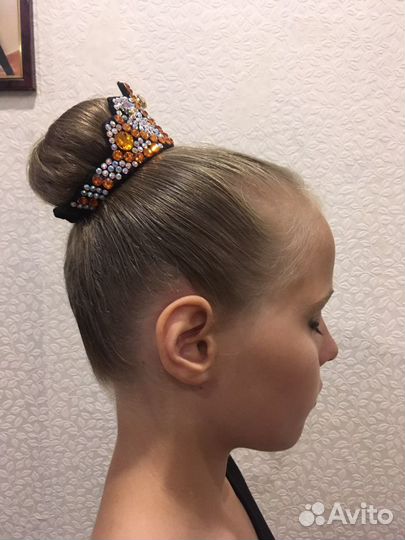 Корона на шишку(или гульку, пучок) для худ.гимнаст