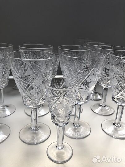 Фужеры хрустальные СССР