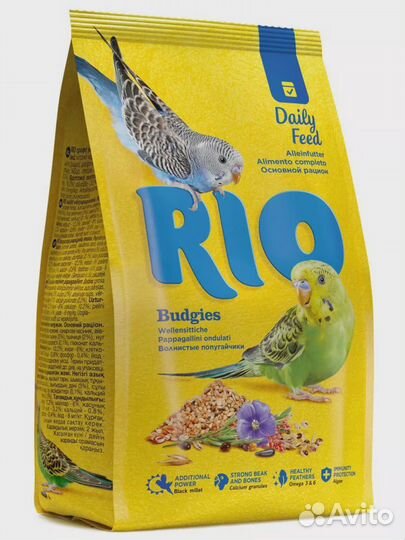 Рио. корм для волнистых попугаев, 1 кг