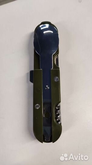 Набор походный вилка, ложка, нож на рыбалку