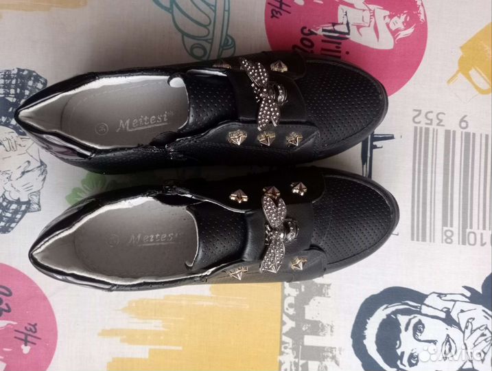 Ботинки для девочки, размер 34