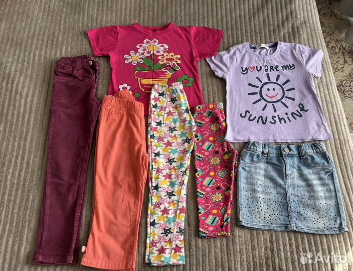 Детские вещи пакетом для девочек на рост 122-140