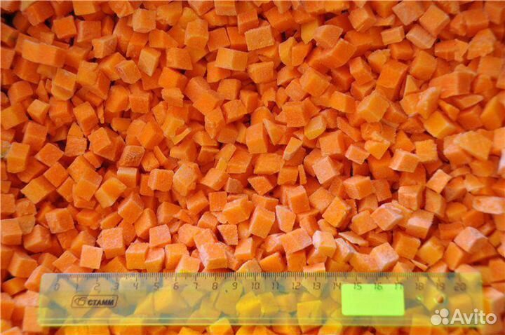 Тыква замороженная 1*1 см / овощи замороженные